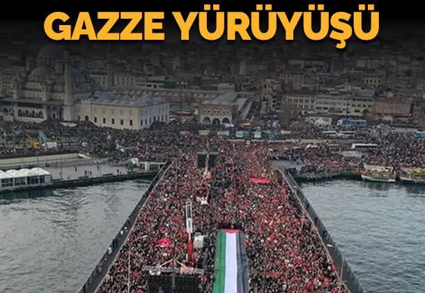 520 Bin Vicdanlı Yürek Gazze İçin Galata’daydı…