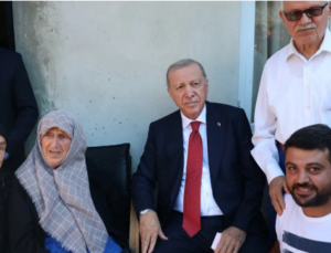 Cumhurbaşkanı Erdoğan’dan Komşu Ziyareti…